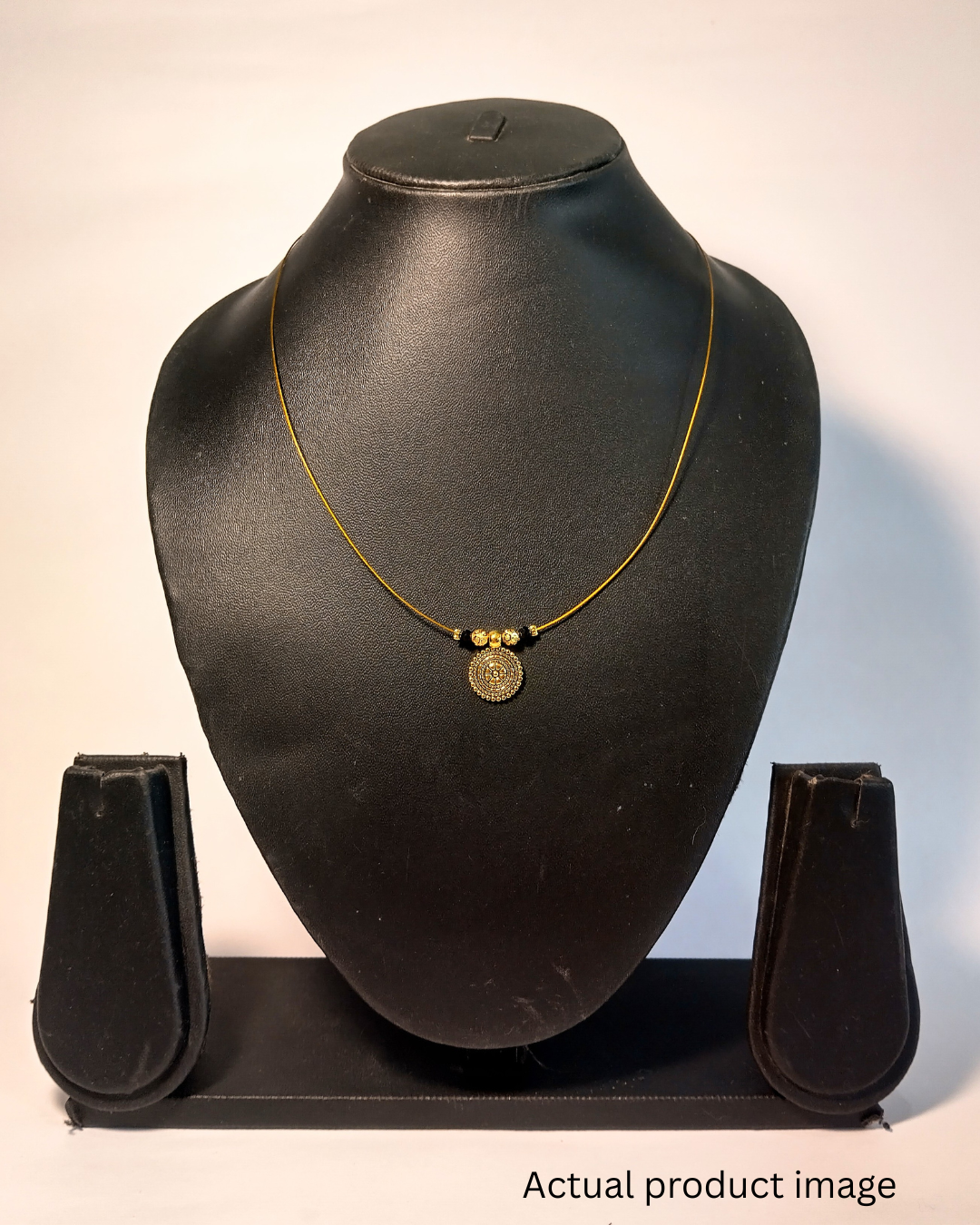 Elegant Minimal Mangalsutra with Antique Coin Pendant
