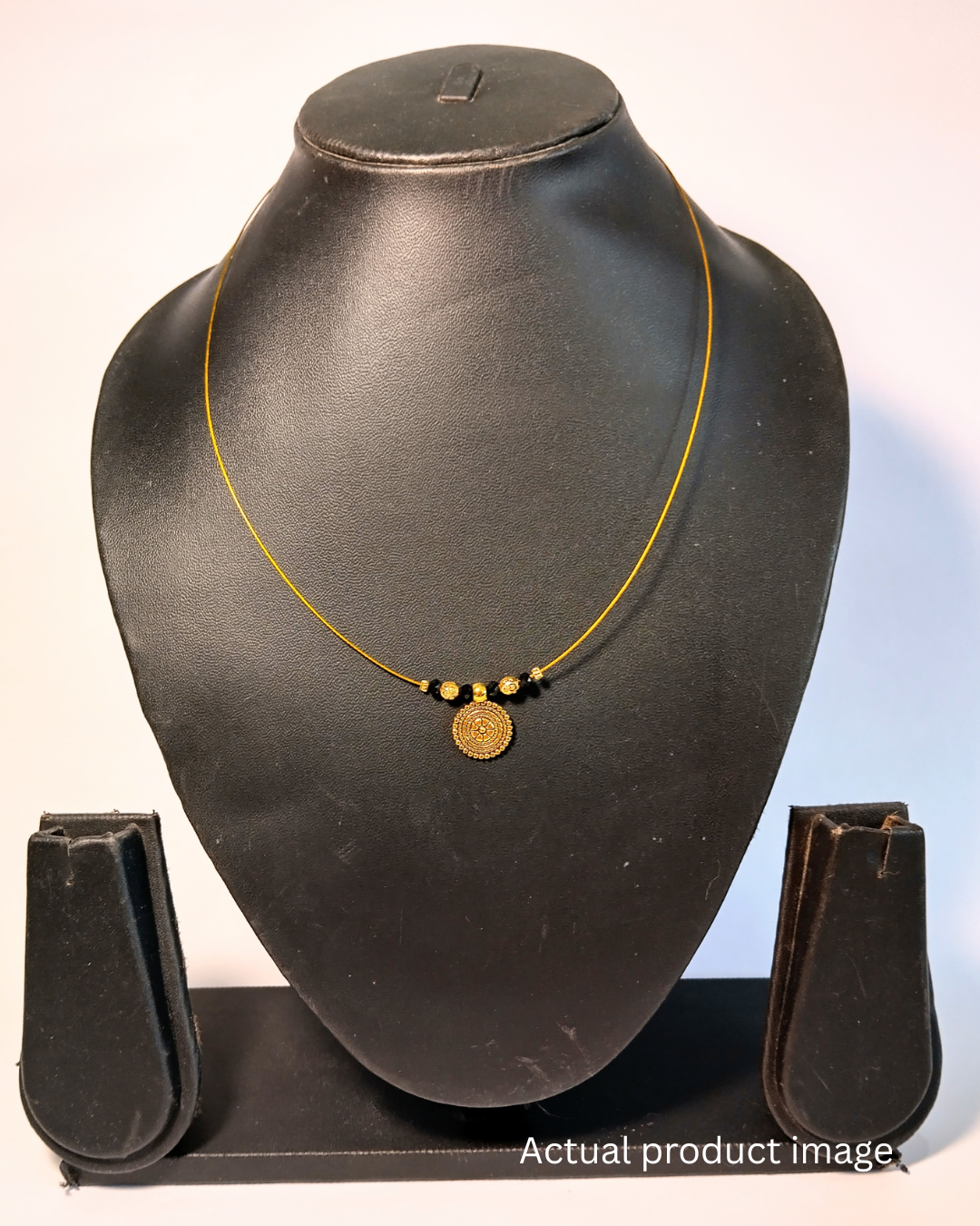 Minimal Gold Mangalsutra with Antique Coin Pendant