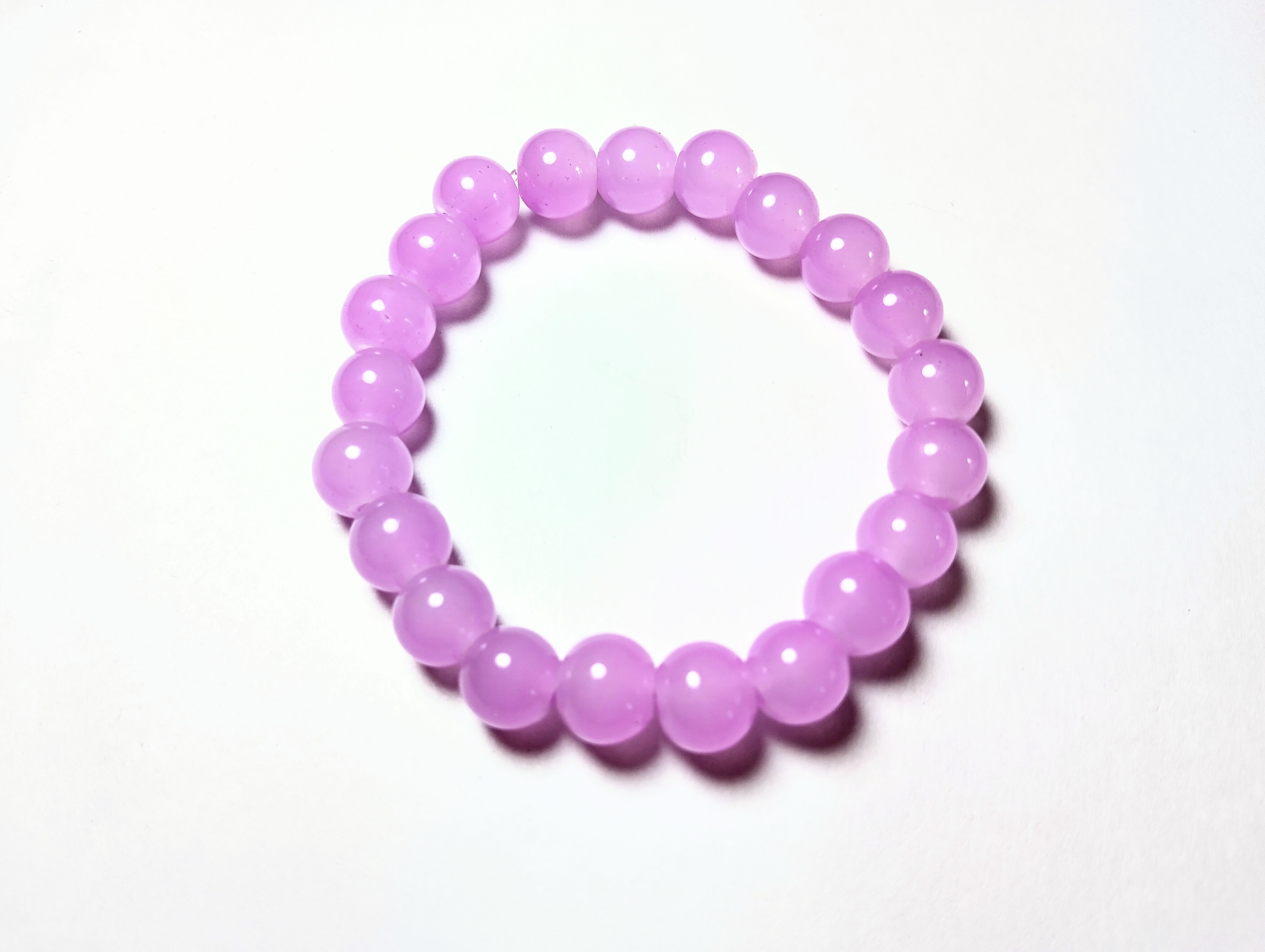 Glass Bead Bracelet - Lavender