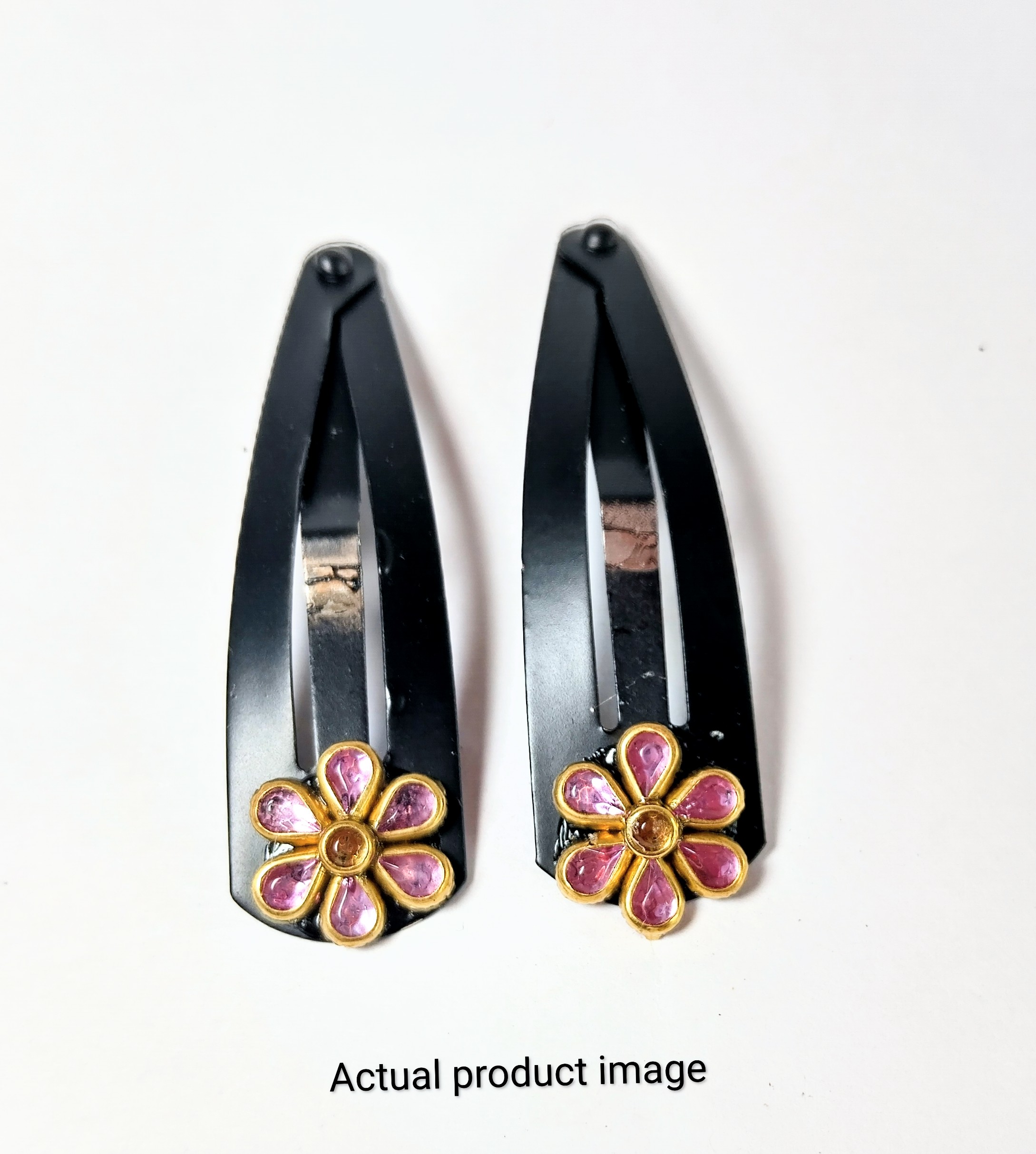 Soft Pink Floral Hair Clip