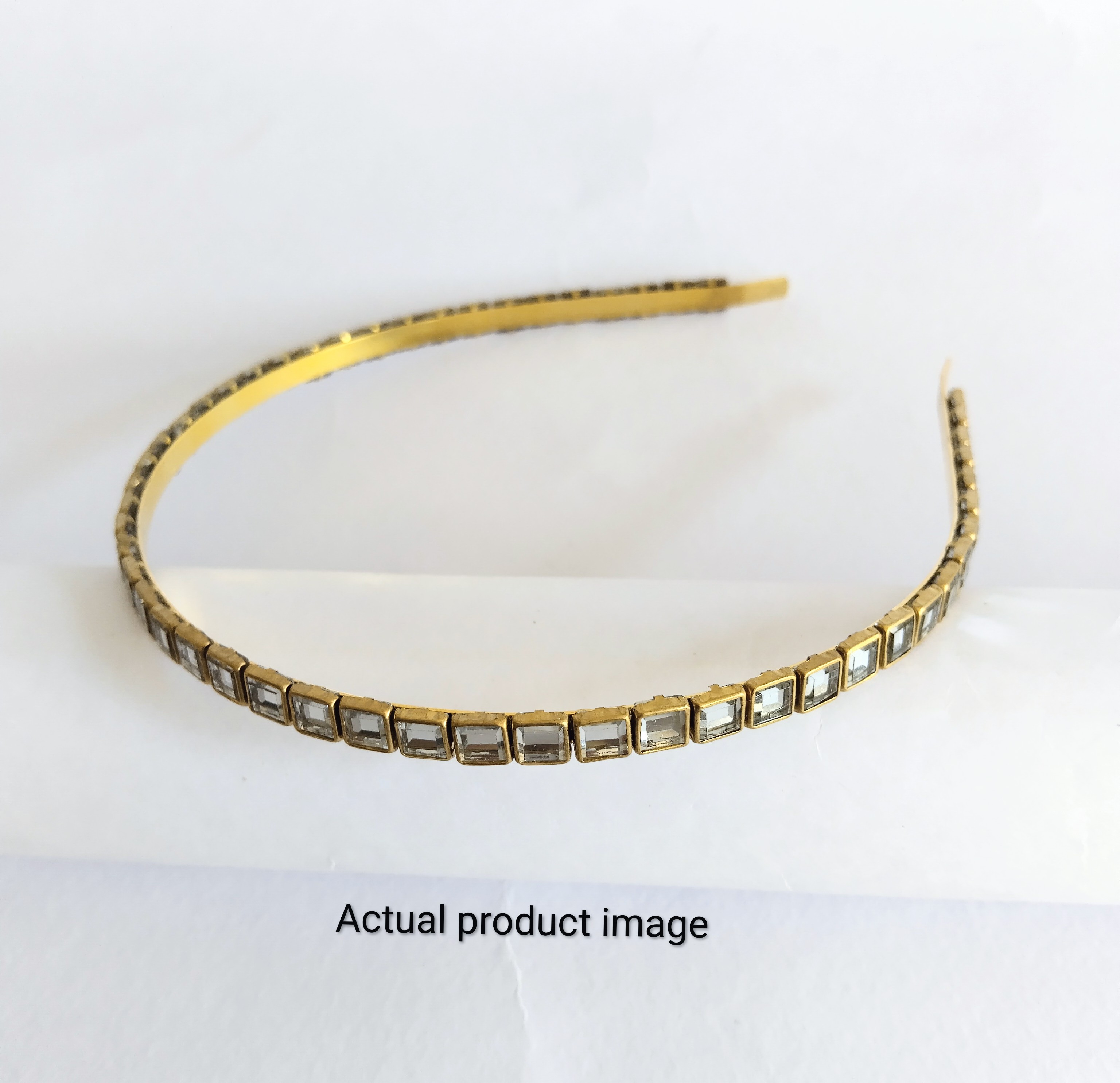 Minimalist Mirror-Stone Hair Band