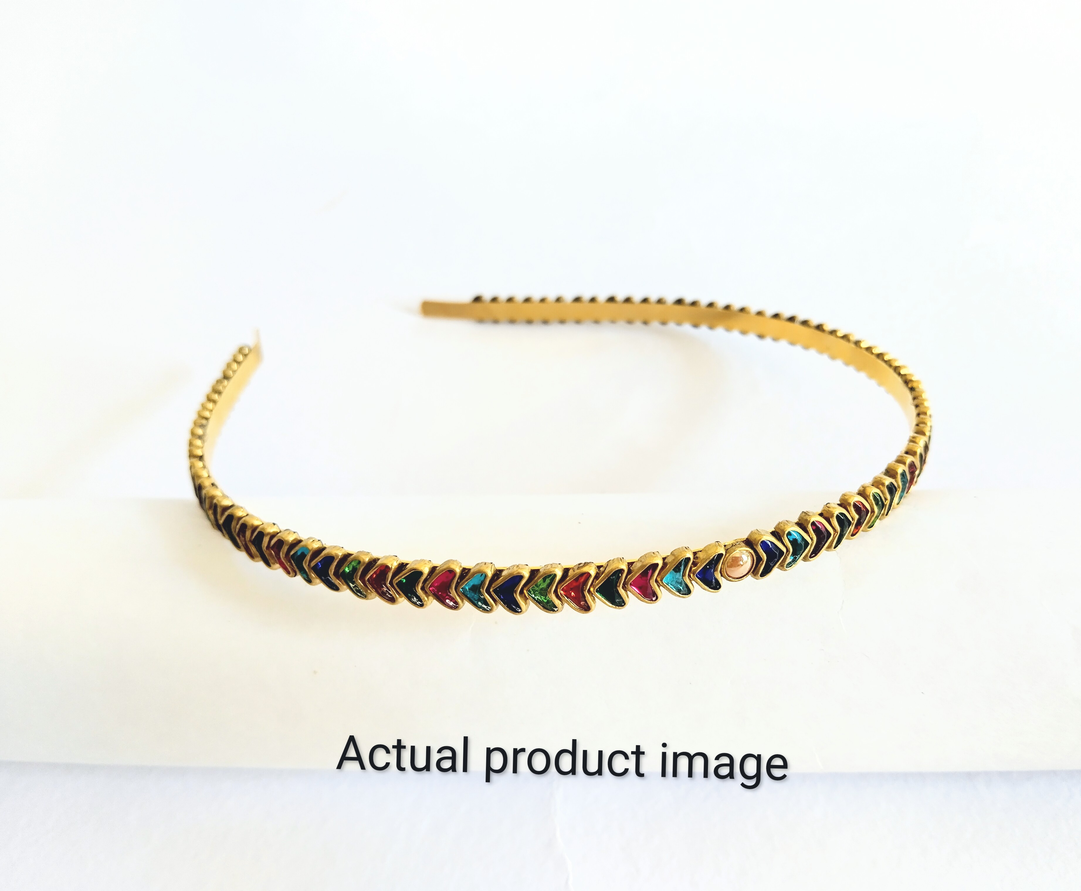 Multicolor Designer kundan Hair Band