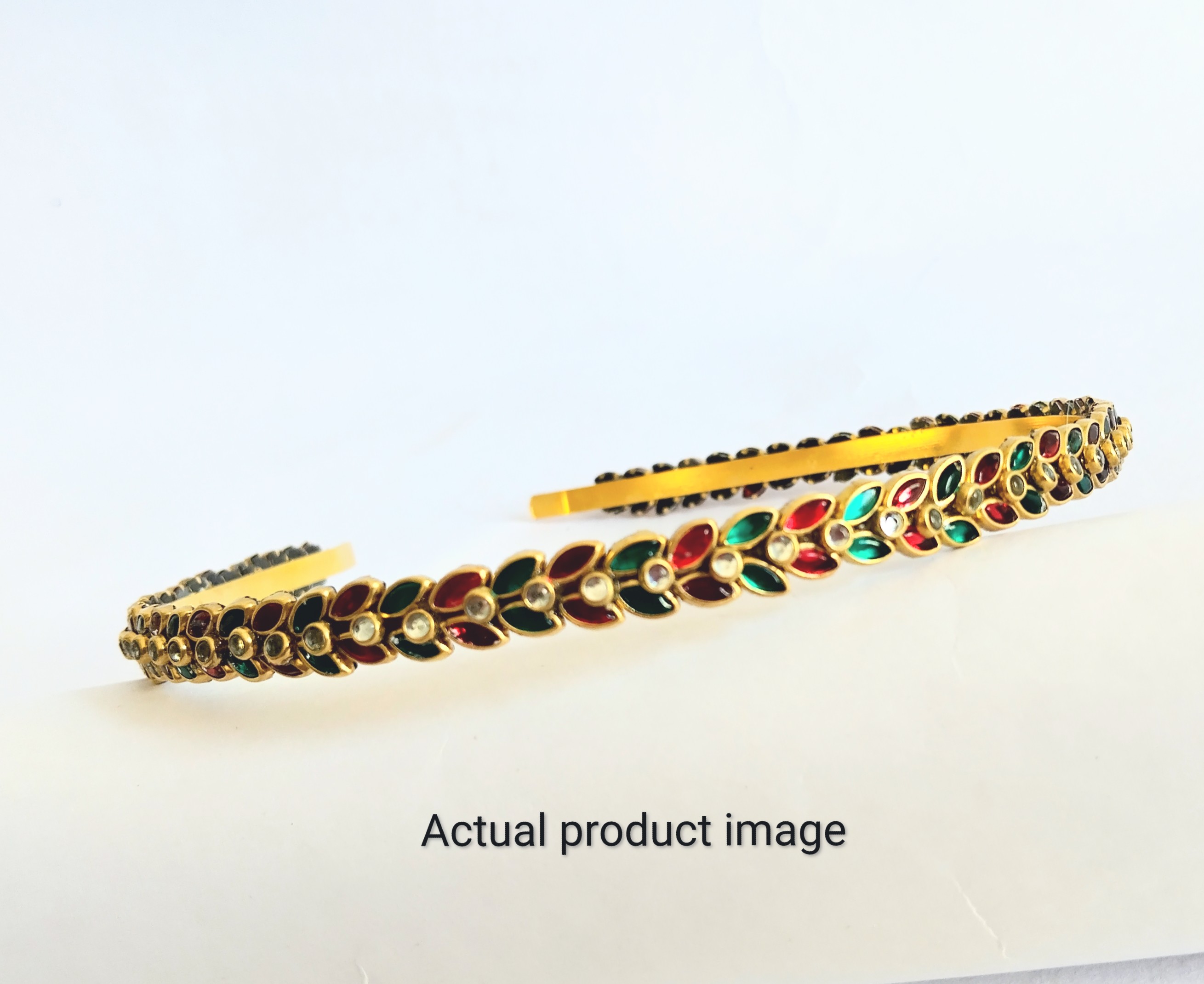 Royal Multicolor Leaf Motif Hair Band
