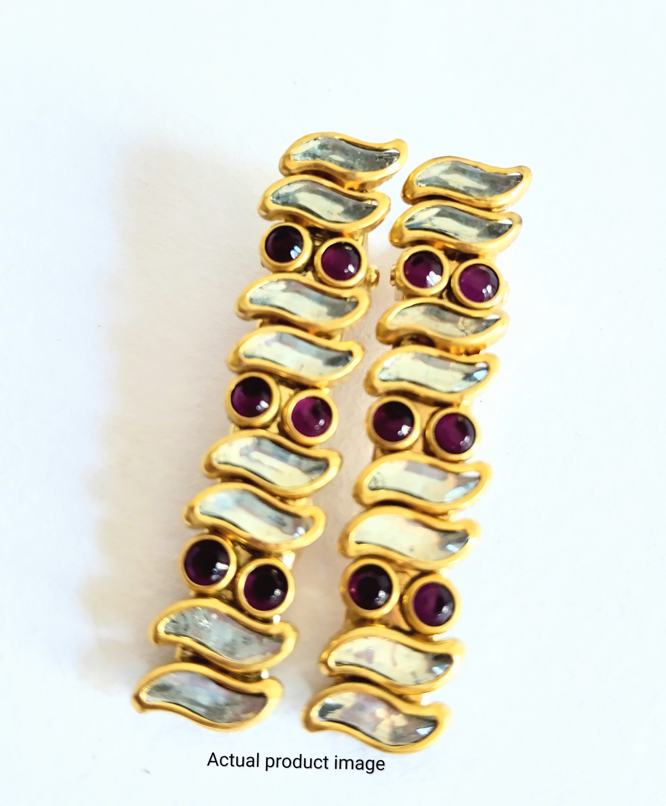 Royal Pearl Wave Hair Clip Set – Gold Finish