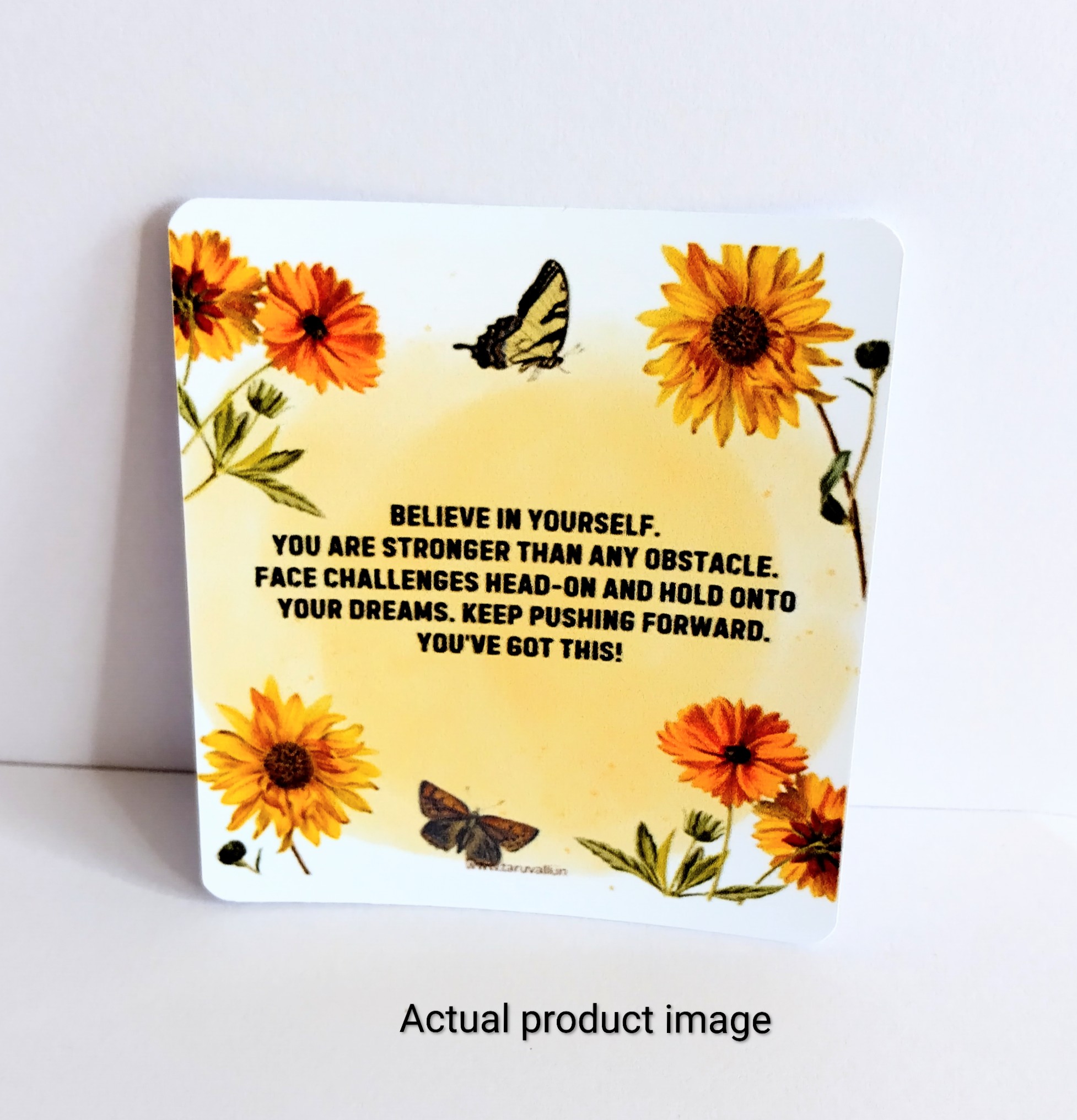 Inspirational Motivation Note Card