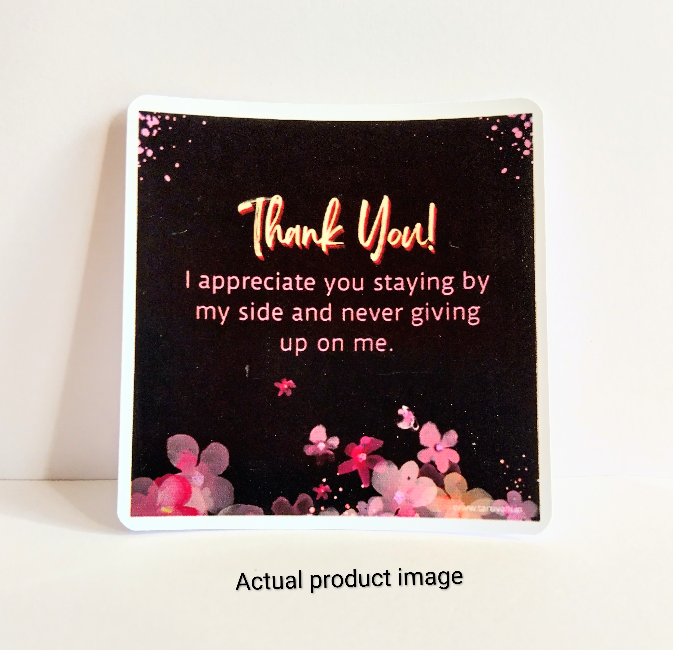Thank You Note Card – Pink Floral