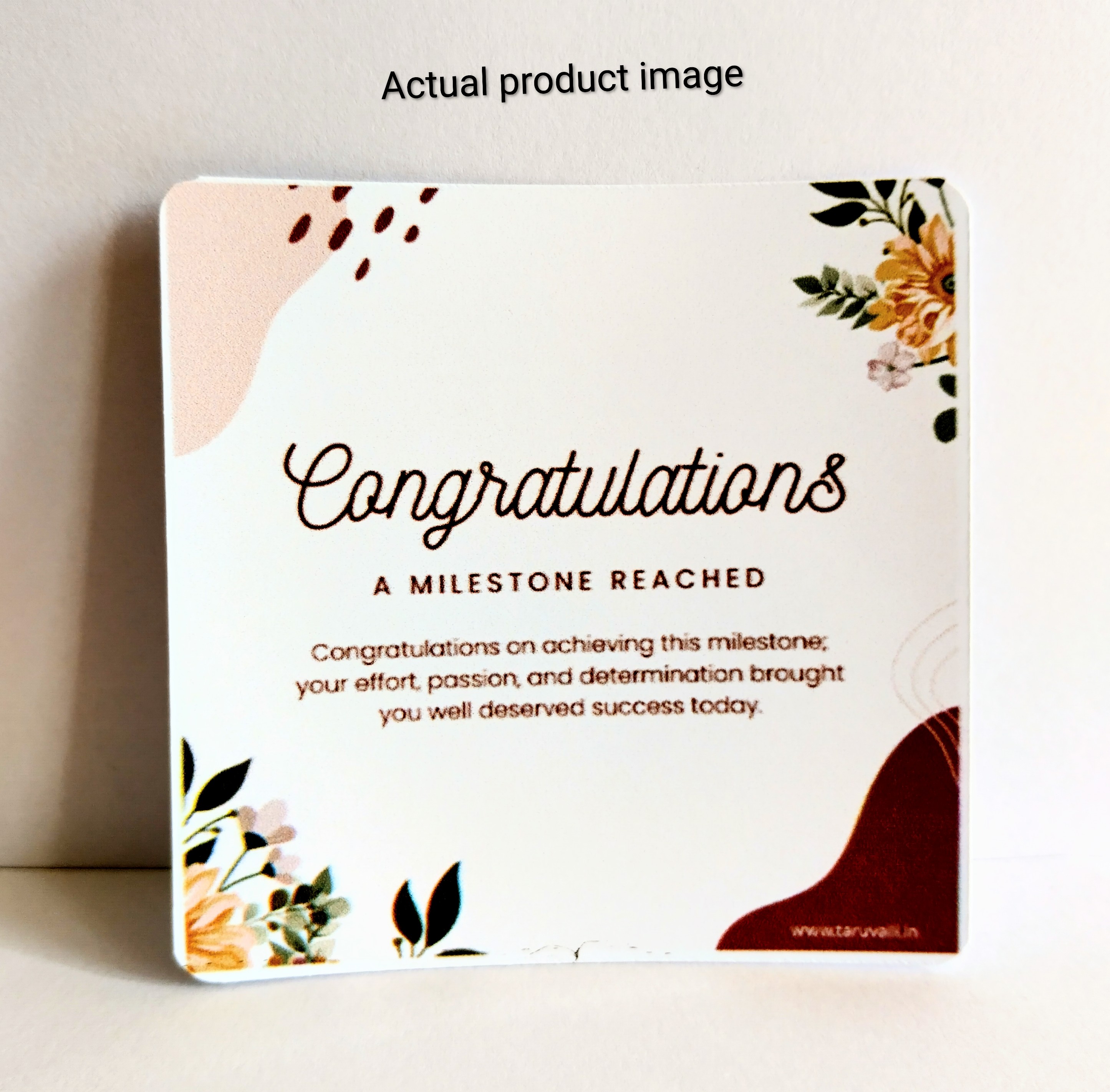 Congratulations Note Card – A Milestone Reached