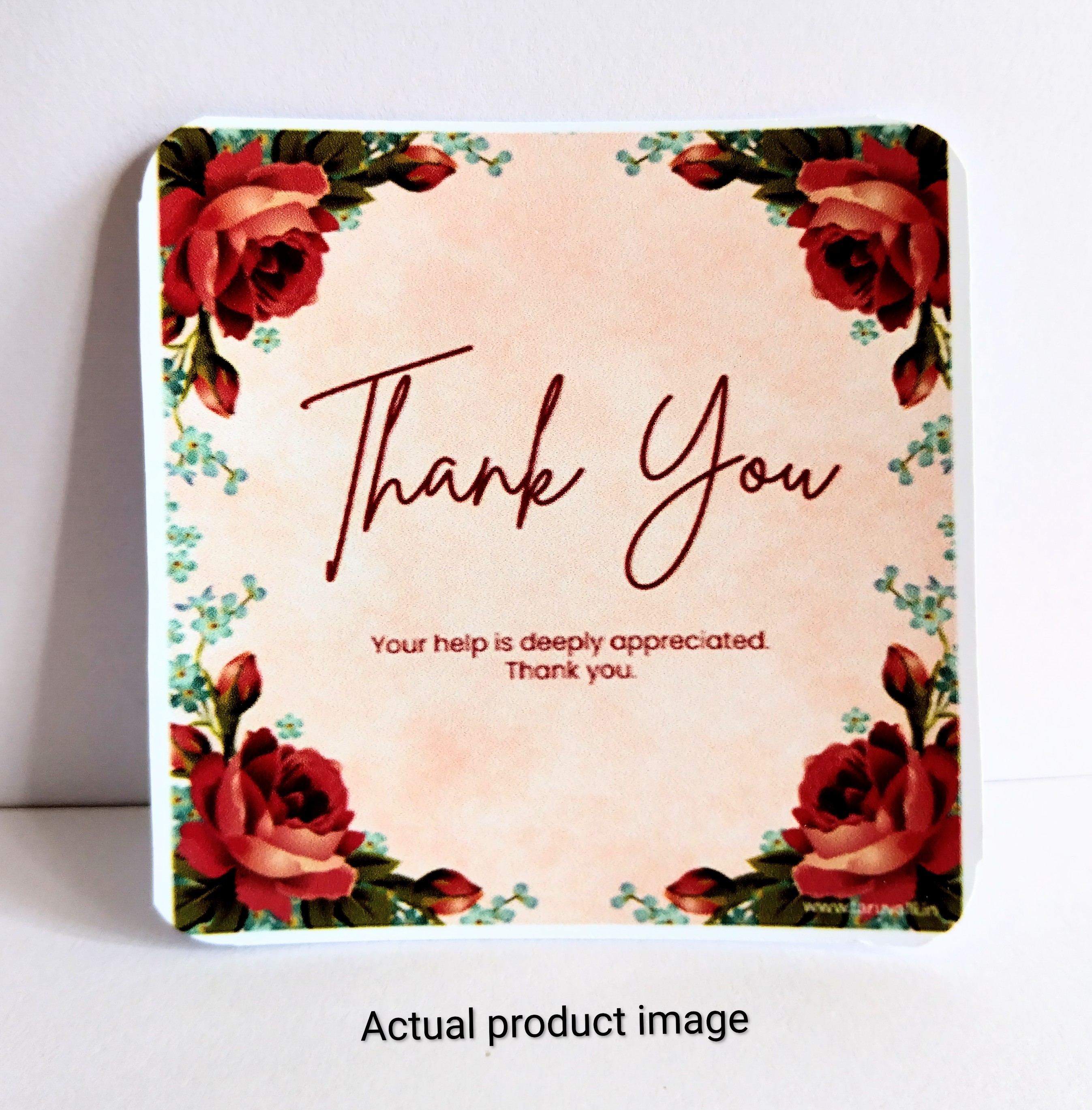 Floral Thank You Note Card