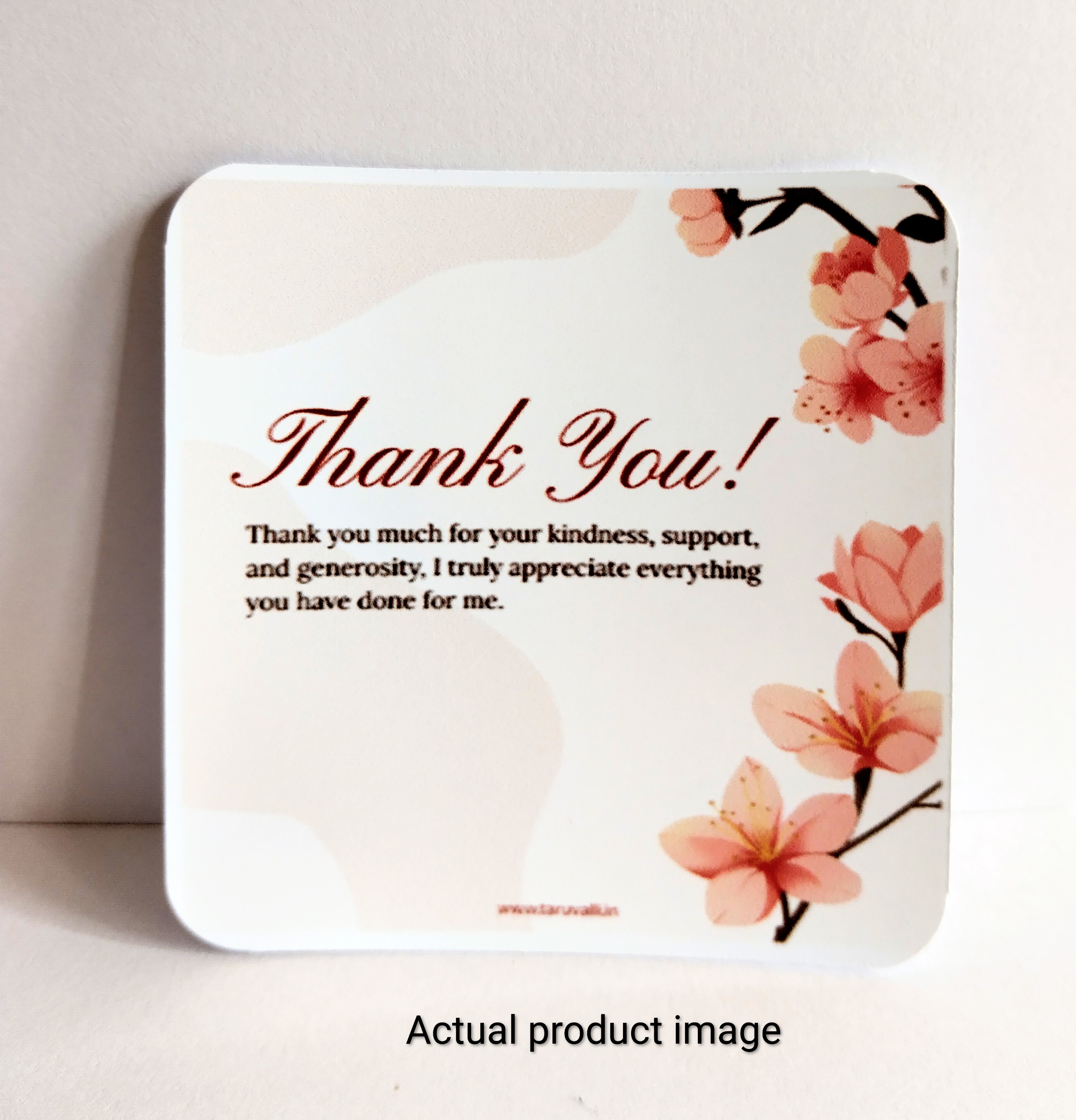 Floral Thank You Note Card