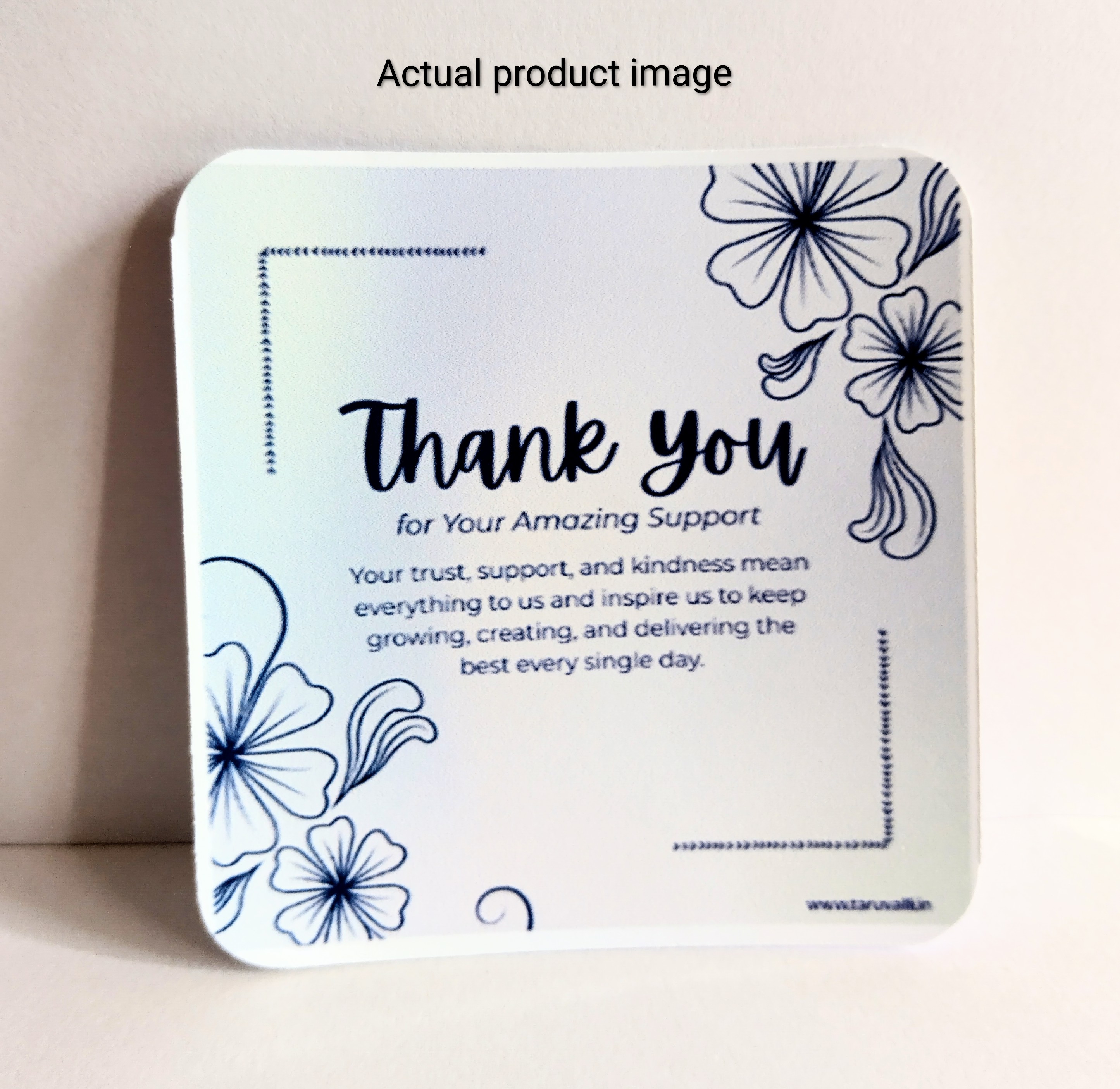 Thank You Note Card – Amazing Support